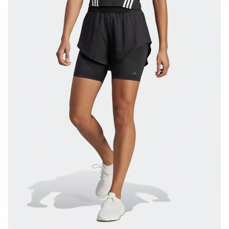 Adidas HIIT Two-in-One Training Shorts Black