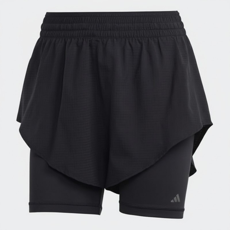 Adidas HIIT Two-in-One Training Shorts Black