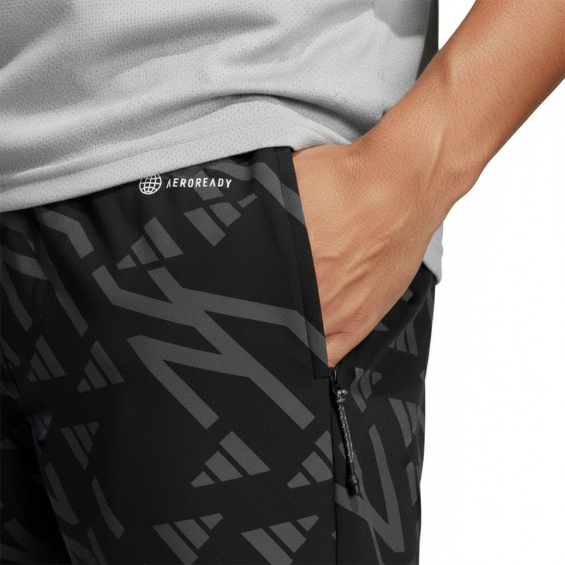 Adidas Logo Print Training Shorts Black