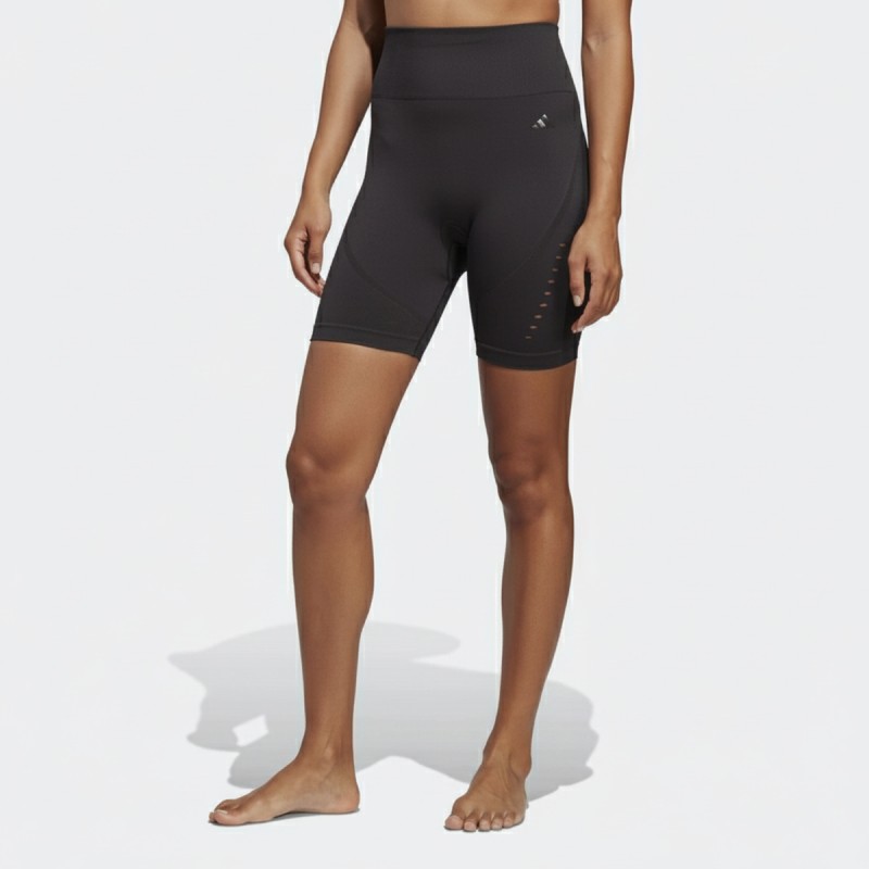 Adidas High-Waisted Biker Shorts Black