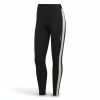 Adidas Black White Stripe Training Leggings