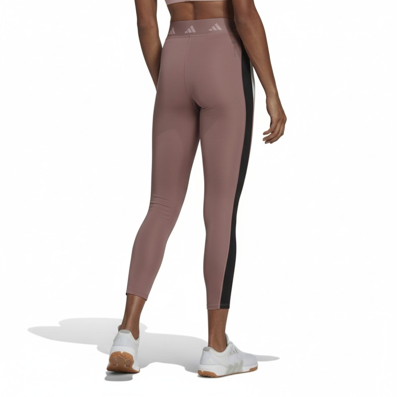 Adidas Colorblock Stripe Leggings Brown