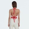 Adidas Halter Crop Top White Red