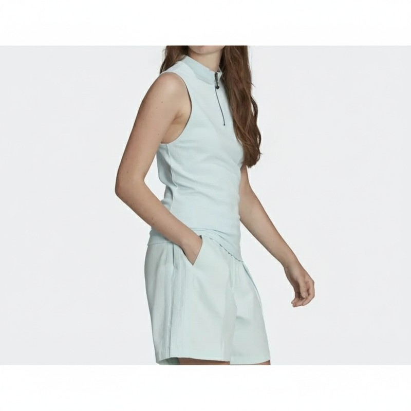 Adidas Azure Quarter-Zip Tank Top