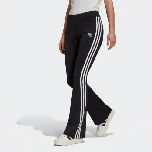 Adidas Originals Three-Stripe Flared Leggings Black