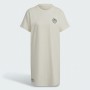 Adidas Cream T-Shirt Dress White