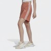 Adidas 3-Stripes Cotton Track Shorts Orange