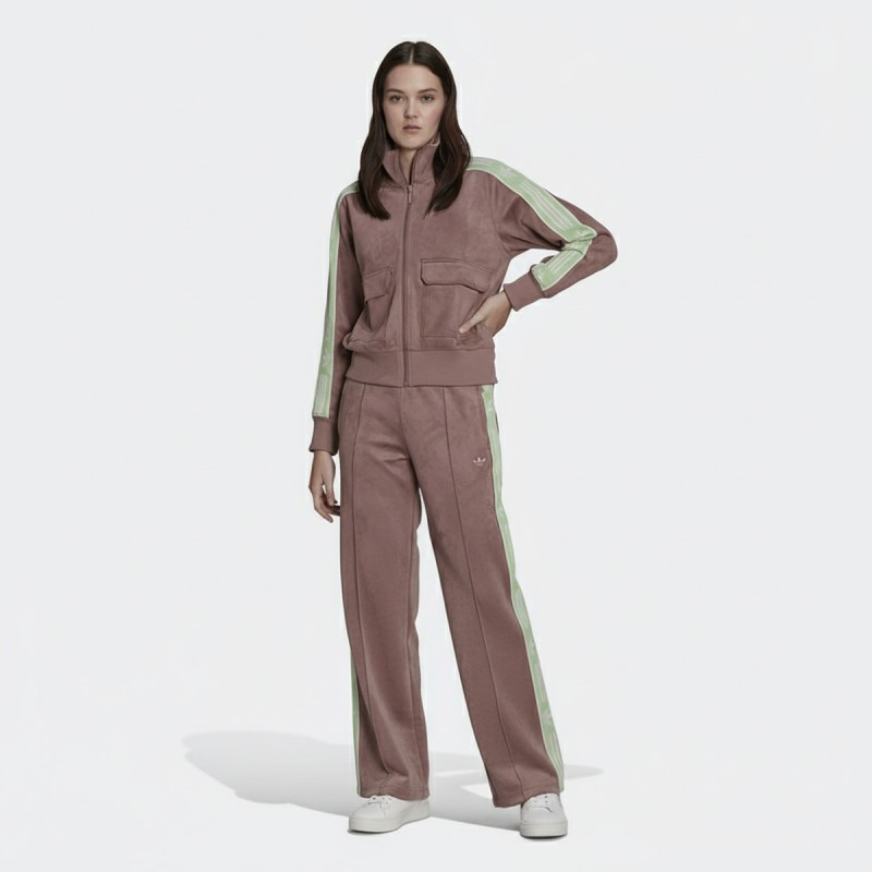 Adidas Velour Tracksuit Set Multicolor