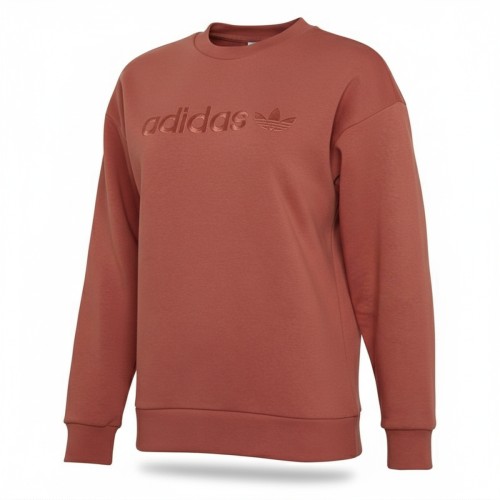 Adidas Tonal Logo Crewneck Sweatshirt Rust