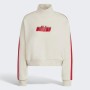 Adidas Turtleneck Cropped Sweatshirt White