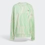Adidas Green Wave Print Crewneck Sweatshirt