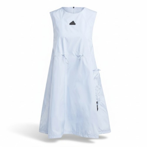 Adidas Sport Drawstring Midi Dress Blue