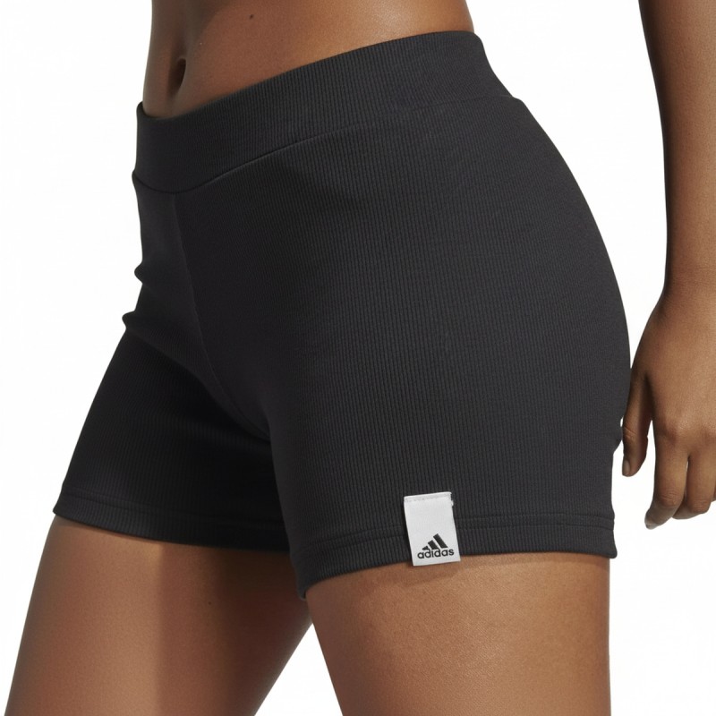 Adidas Black Ribbed Shorts Women