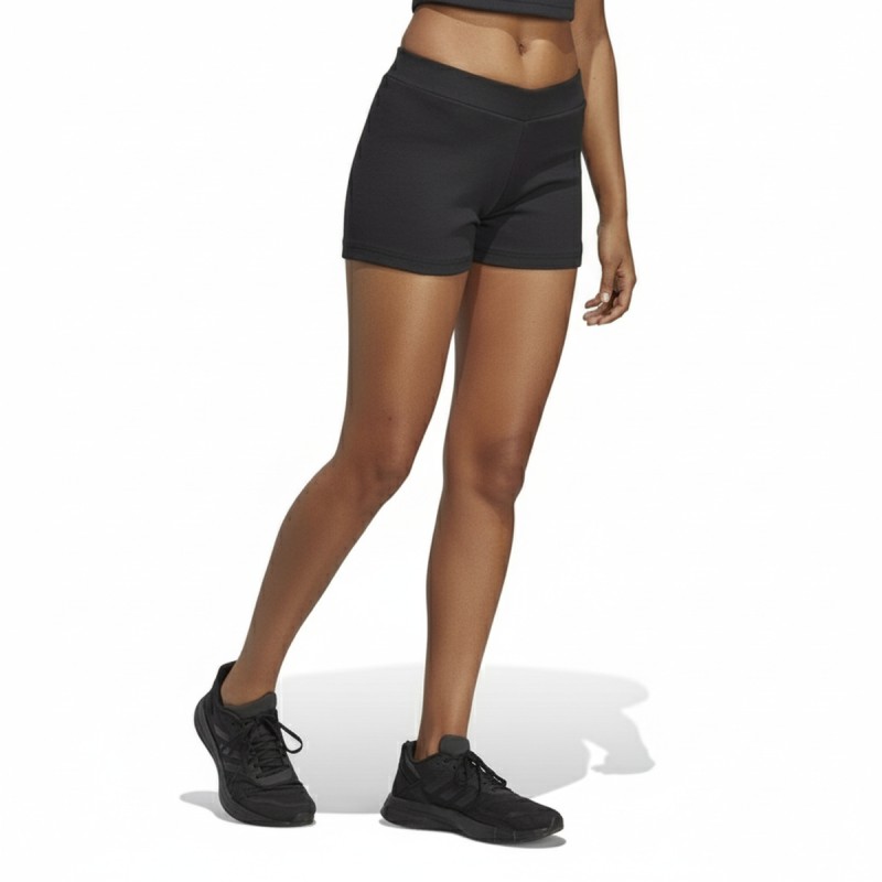 Adidas Black Ribbed Shorts Women