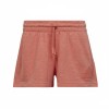 Adidas Heathered Cotton Blend Shorts Coral