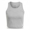 Adidas Organic Cotton Ribbed Tank Grey