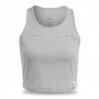 Adidas Organic Cotton Ribbed Tank Grey
