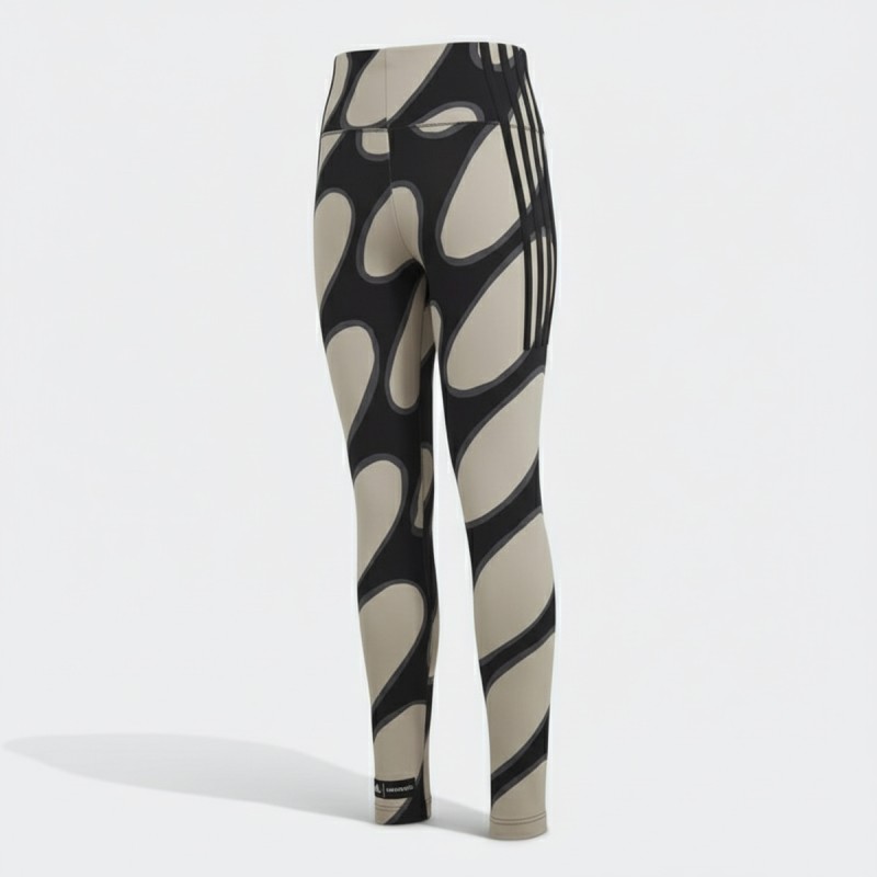 Adidas Marimekko Print Leggings Brown Black