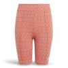 Adidas Girls Logo Pattern Leggings Pink