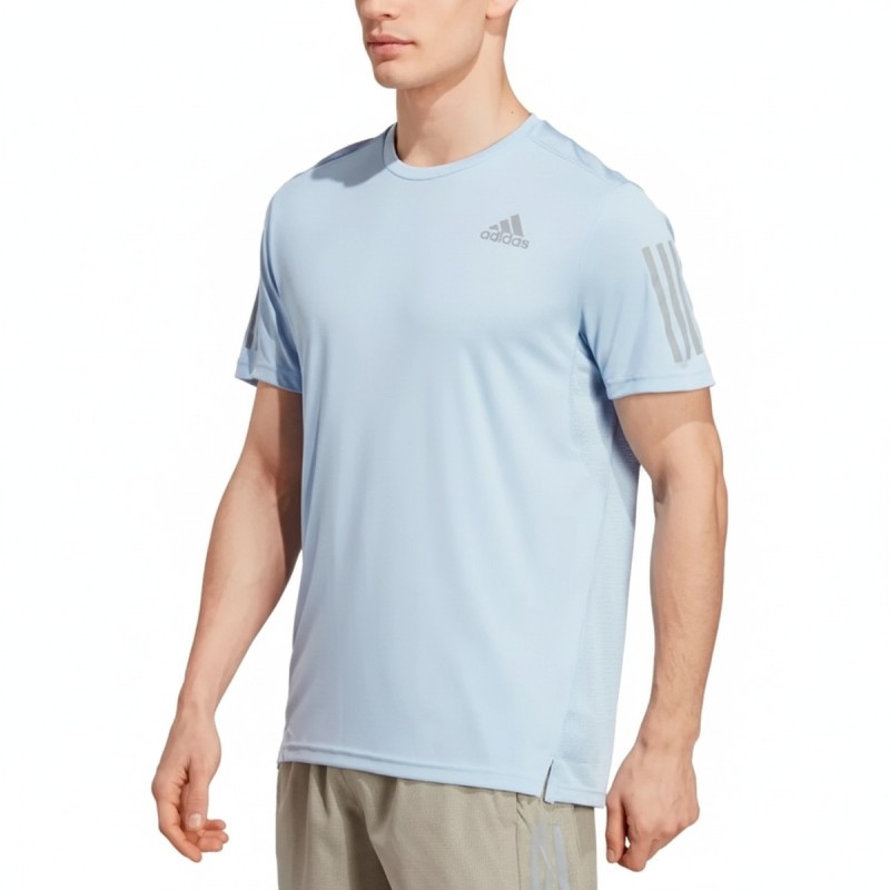 Adidas Own The Run Light Blue Performance Tee