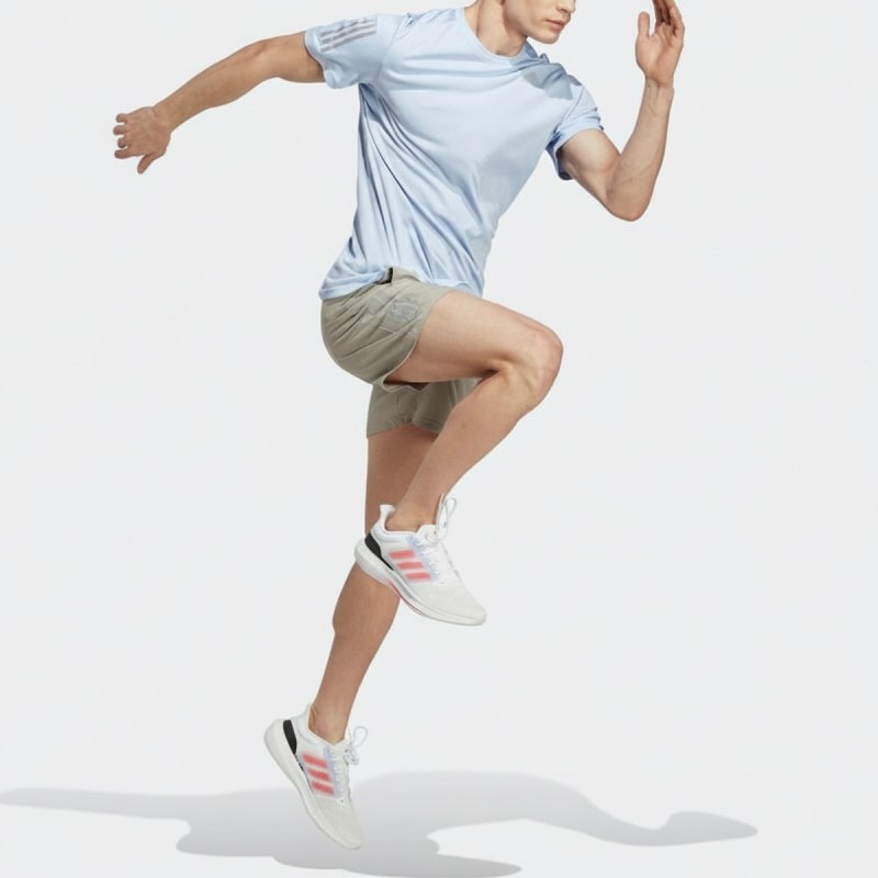 Adidas Own The Run Light Blue Performance Tee