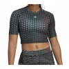 Adidas Multi-Color Print Crop Top Black