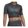 Adidas Multi-Color Print Crop Top Black