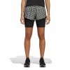 Adidas 2-in-1 Geometric Print Shorts Brown Black