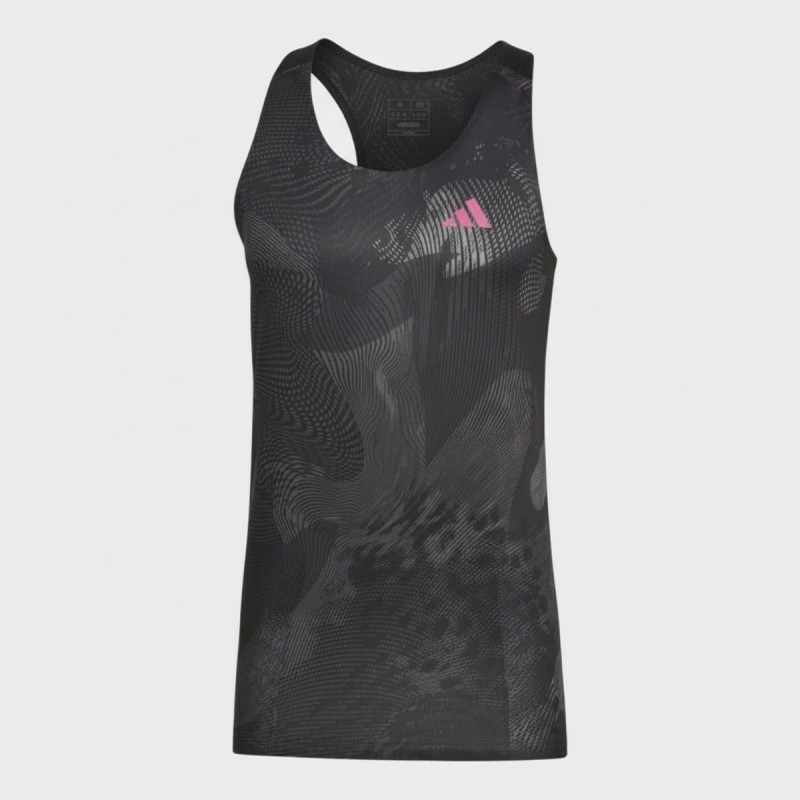 Adidas Adizero Performance Running Singlet Black