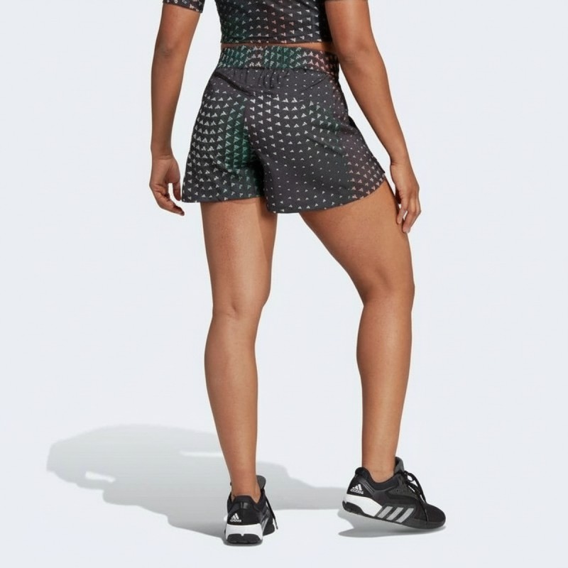 Adidas Triangle Print Running Shorts Black
