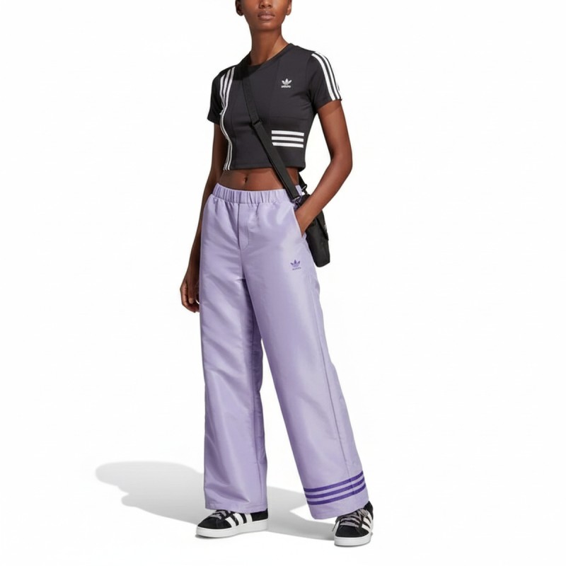 Adidas Wide Leg Purple Pants