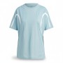 Adidas Three Stripe Athletic Tee Light Blue