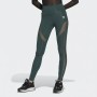 Adidas Green Mesh Panel Leggings