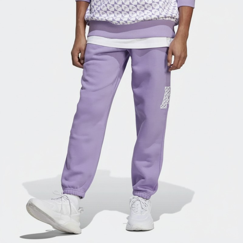 Adidas Geometric Print Track Pants Violet