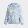 Adidas Marble Print Crewneck Sweatshirt Blue