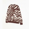 Adidas Zebra Print Crewneck Sweatshirt Brown