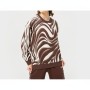 Adidas Zebra Print Crewneck Sweatshirt Brown