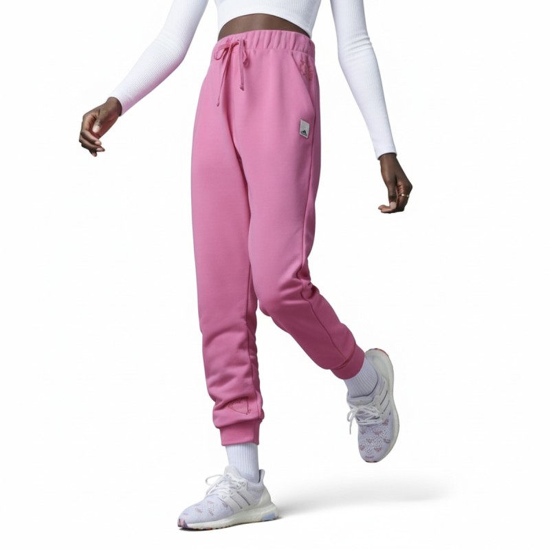 Adidas Purple Cotton Blend Joggers Women