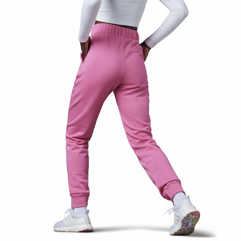 Adidas Purple Cotton Blend Joggers Women