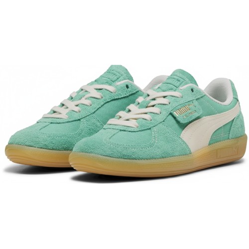 Puma Palermo Mint Green Suede Sneakers