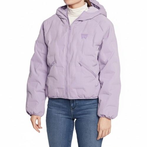 Wrangler Hooded Down Puffer Jacket Lavender