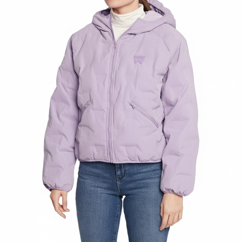 Wrangler Hooded Down Puffer Jacket Lavender