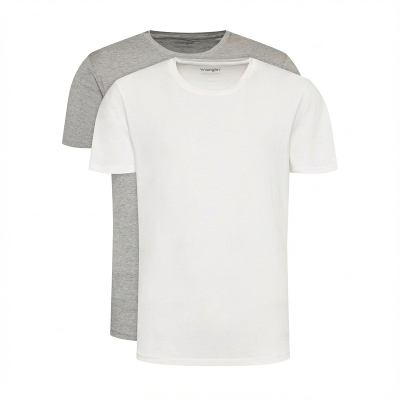 Wrangler Classic Crew Neck Tee Grey Melange