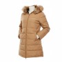 Wrangler Fur Trim Puffer Coat Camel