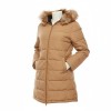 Wrangler Fur Trim Puffer Coat Camel