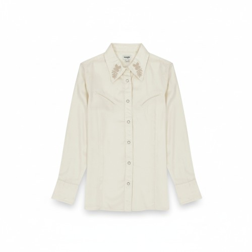 Wrangler Embroidered Western Blouse Worn White