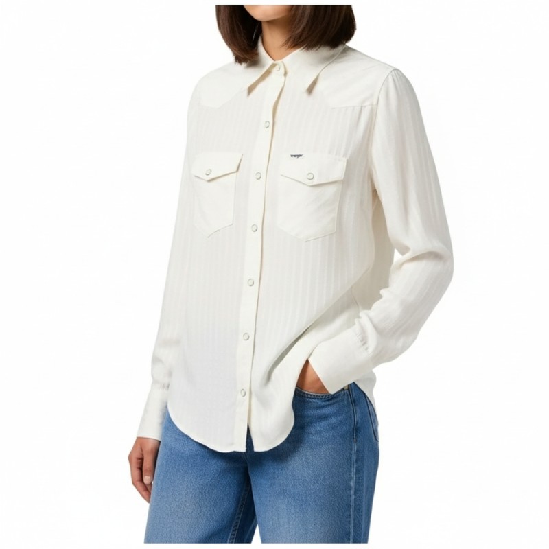 Wrangler Classic Western Shirt Worn White