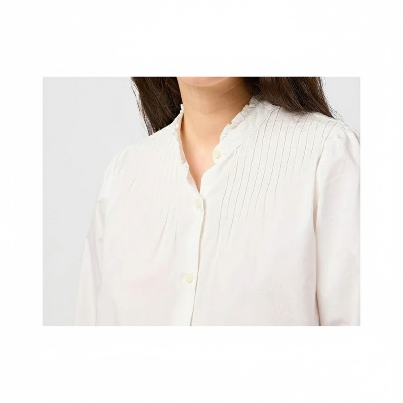 Wrangler Pintuck Detail White Blouse
