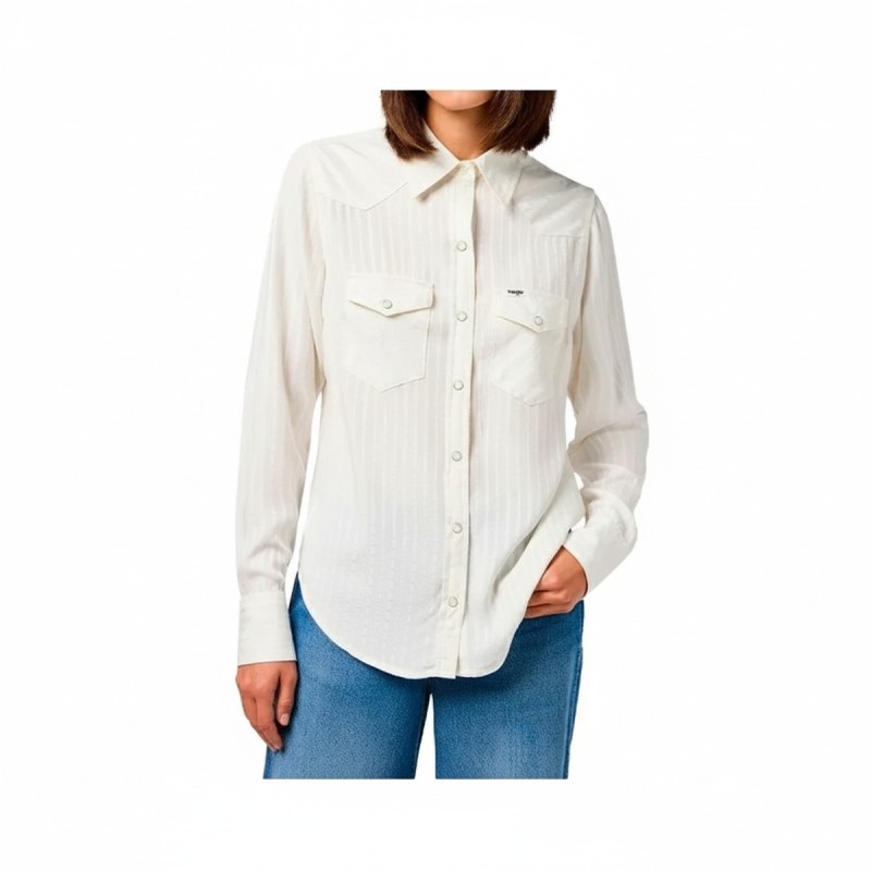 Wrangler Classic Western Shirt Worn White