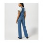 Wrangler Essential Flare Denim Overalls Blue